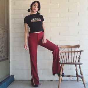 Vtg Vertigo Paris High Waisted Flare Tuxedo Pants